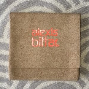 Alexis Bittar suede jewelry pouch